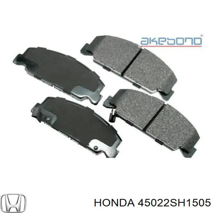 Передние тормозные колодки 45022SH1505 Honda