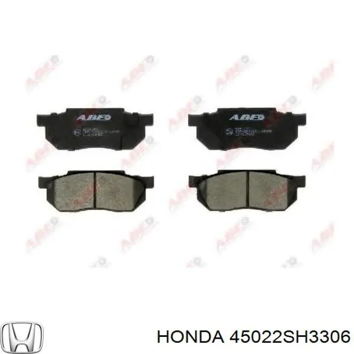 Передние тормозные колодки 45022SH3306 Honda