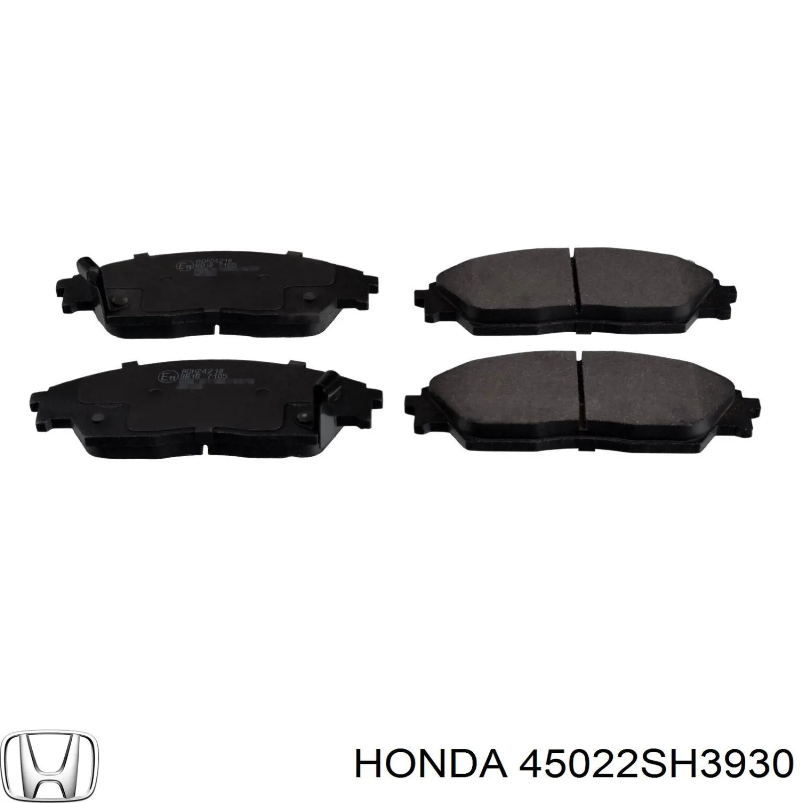 45022-SH3-930 Honda колодки тормозные передние дисковые
