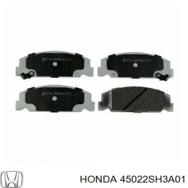 Передние тормозные колодки 45022SH3A01 Honda