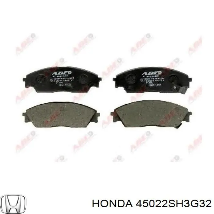 Передние тормозные колодки 45022SH3G32 Honda