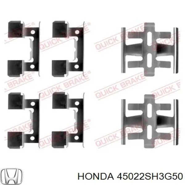 45022SH3G50 Honda передние тормозные колодки
