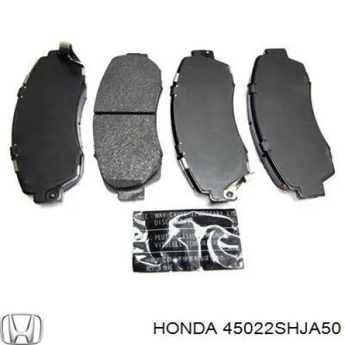 Колодки тормозные передние дисковые Honda 45022SHJA50