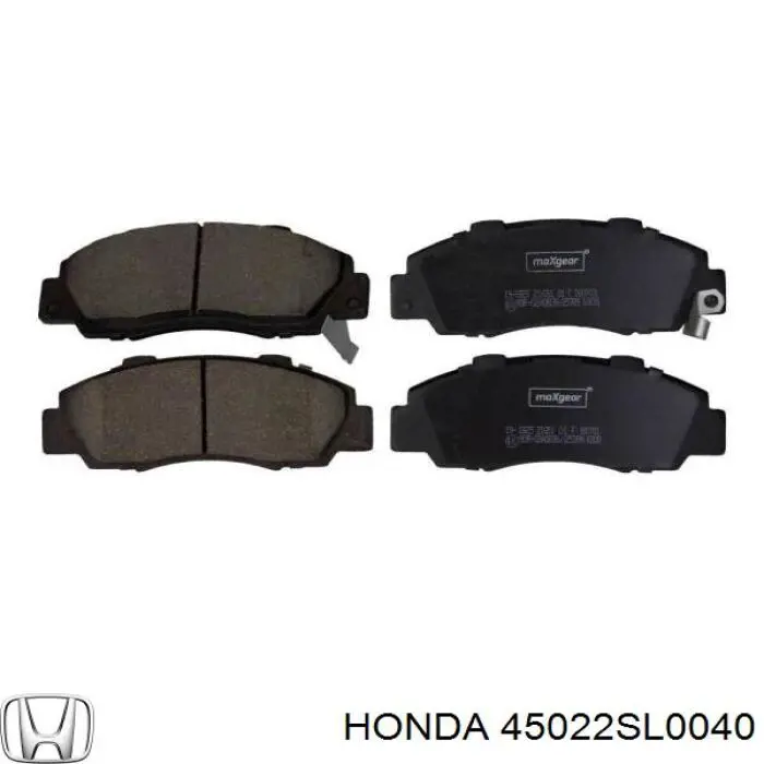 45022SL0040 Honda колодки тормозные передние дисковые