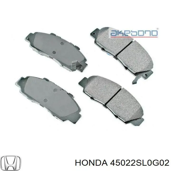 Колодки Honda 45022SL0G02 цена, от 20.27 USD