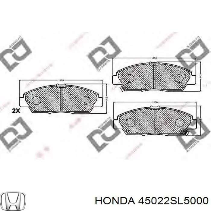 Колодки Honda 45022SL5000 цена, от 19.56 USD