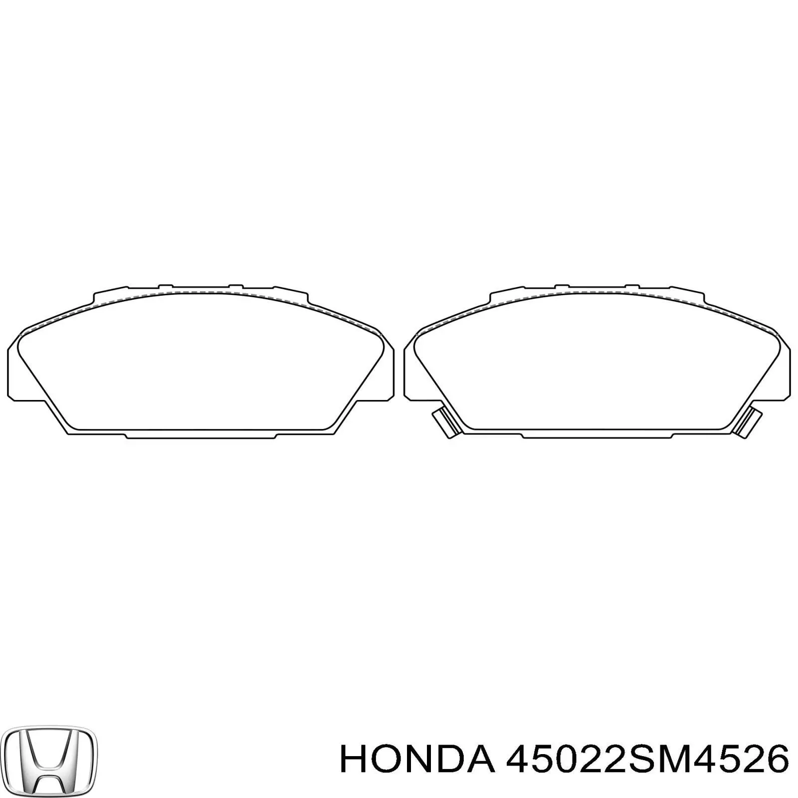 Купить 45022SM4526 Honda Колодки тормозные