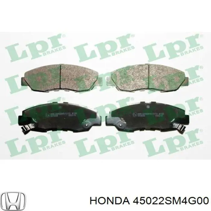 Передние тормозные колодки 45022SM4G00 Honda