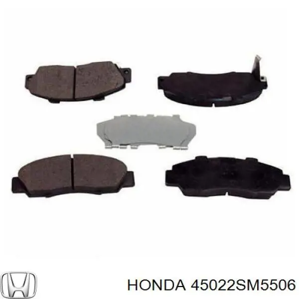 Передние тормозные колодки 45022SM5506 Honda