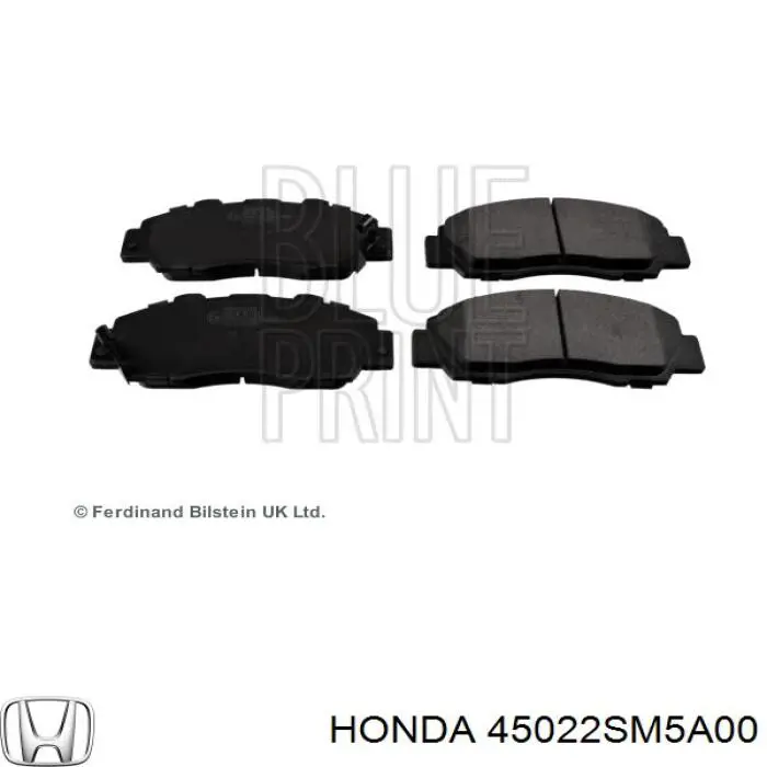 Pastillas de freno delanteras 45022SM5A00 Honda