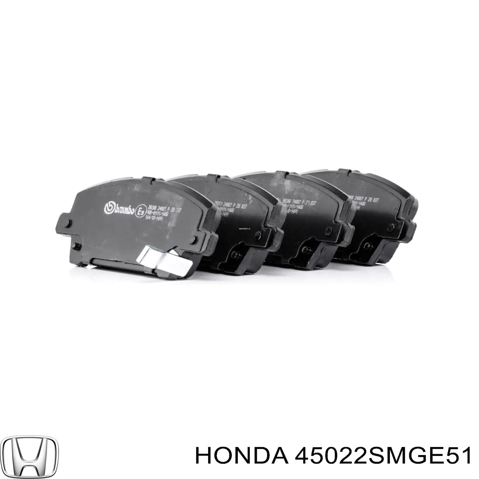 45022SMGE51 Honda Колодки передние