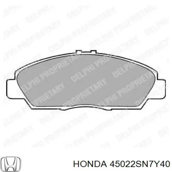 45022SN7Y40 Honda колодки тормозные передние дисковые