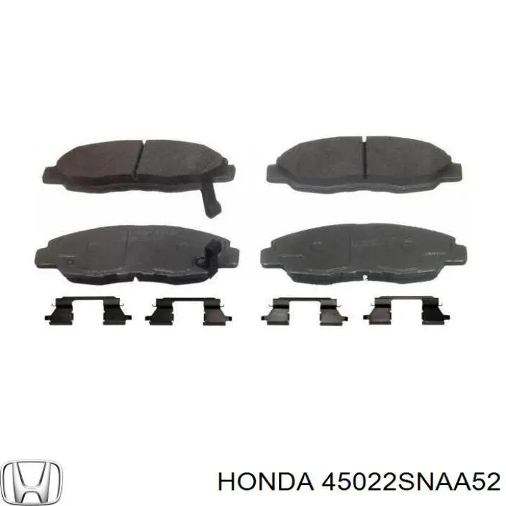 Купить 45022SNAA52 Honda Колодки тормозные