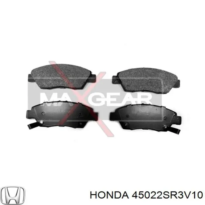 Передние тормозные колодки 45022SR3V10 Honda