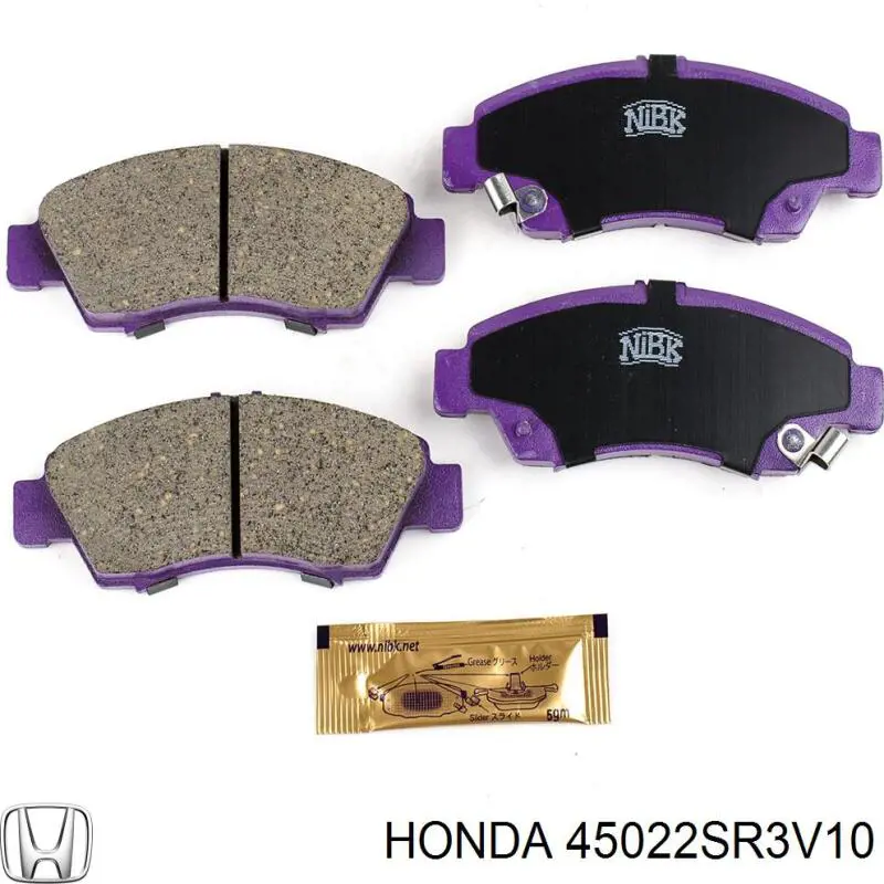 Купить 45022SR3V10 Honda Колодки тормозные