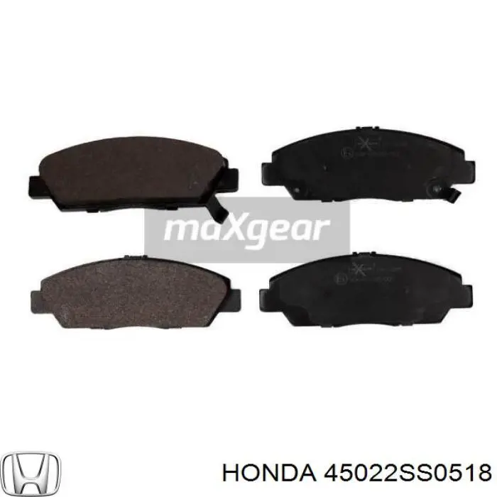 45022SS0518 Honda колодки тормозные передние дисковые