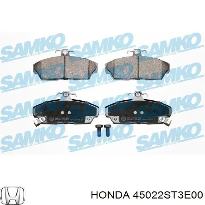 Купить 45022ST3E00 Honda Колодки тормозные