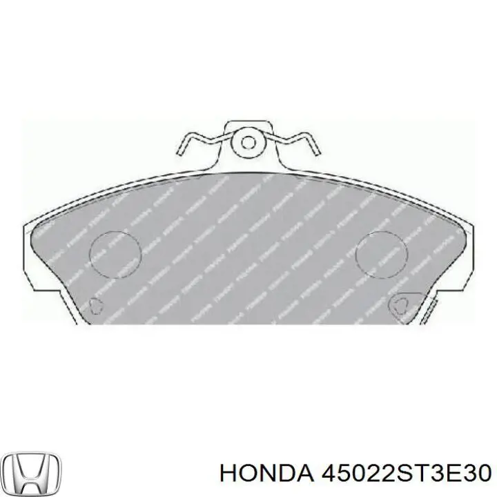 Pastillas de freno delanteras 45022ST3E30 Honda