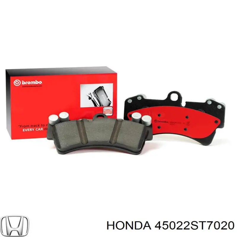 Купить 45022ST7020 Honda Колодки тормозные
