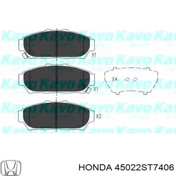 45022ST7406 Honda Колодки передние