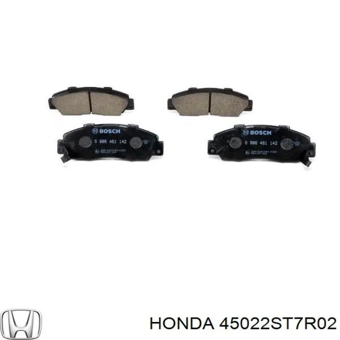 Передние тормозные колодки 45022ST7R02 Honda