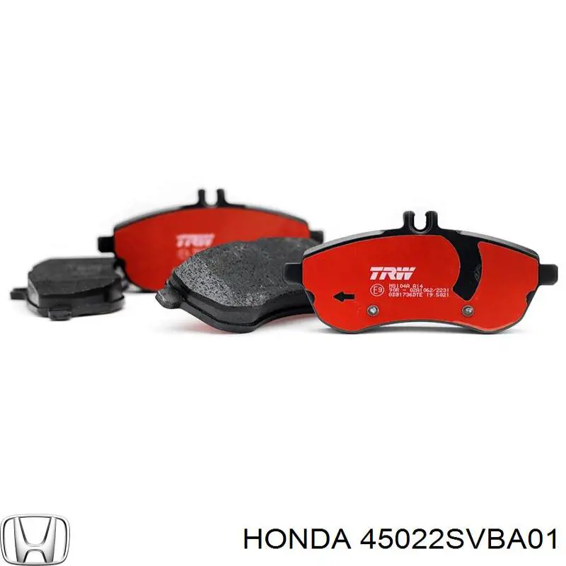 Передние тормозные колодки 45022SVBA01 Honda