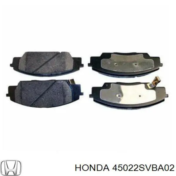 Передние тормозные колодки 45022SVBA02 Honda