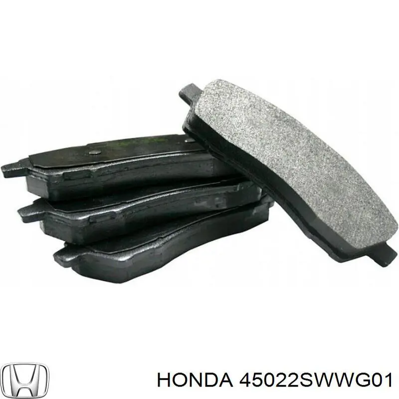 Купить 45022SWWG01 Honda Колодки тормозные
