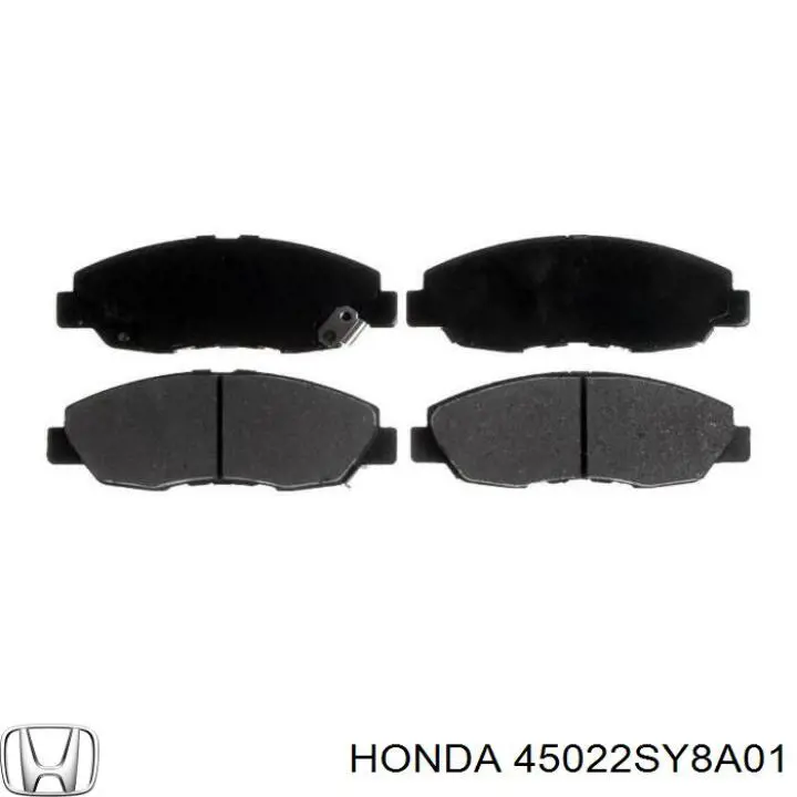 Передние тормозные колодки 45022SY8A01 Honda