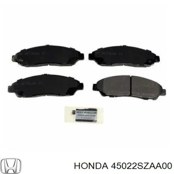 45022SZAA00 Honda колодки тормозные передние дисковые