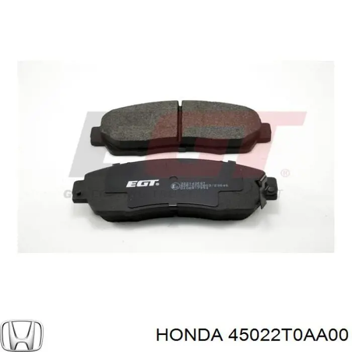 Купить 45022T0AA00 Honda Колодки тормозные
