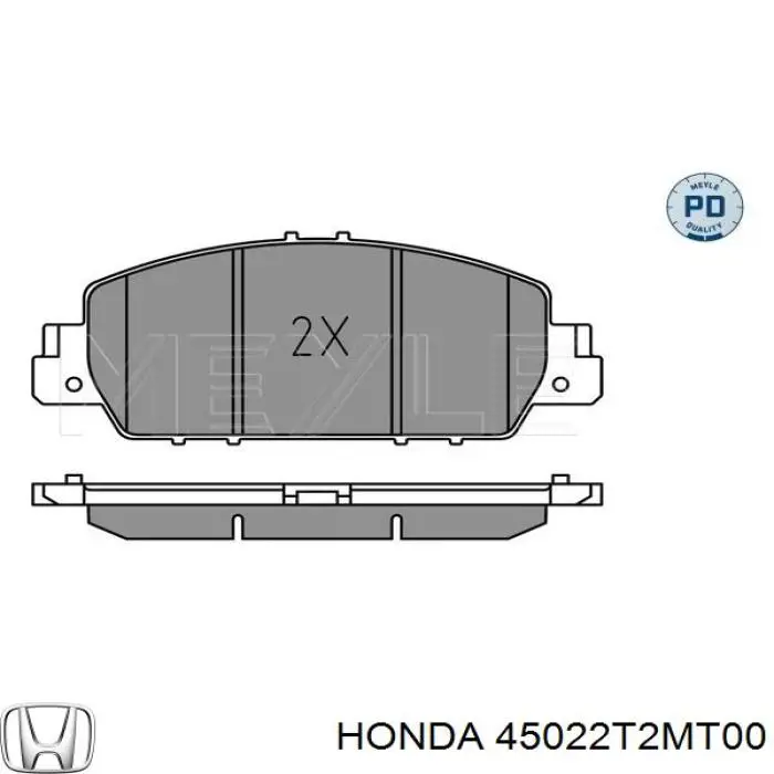 Тормозные колодки Honda 45022T2MT00