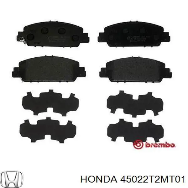 Купить 45022T2MT01 Honda Колодки тормозные