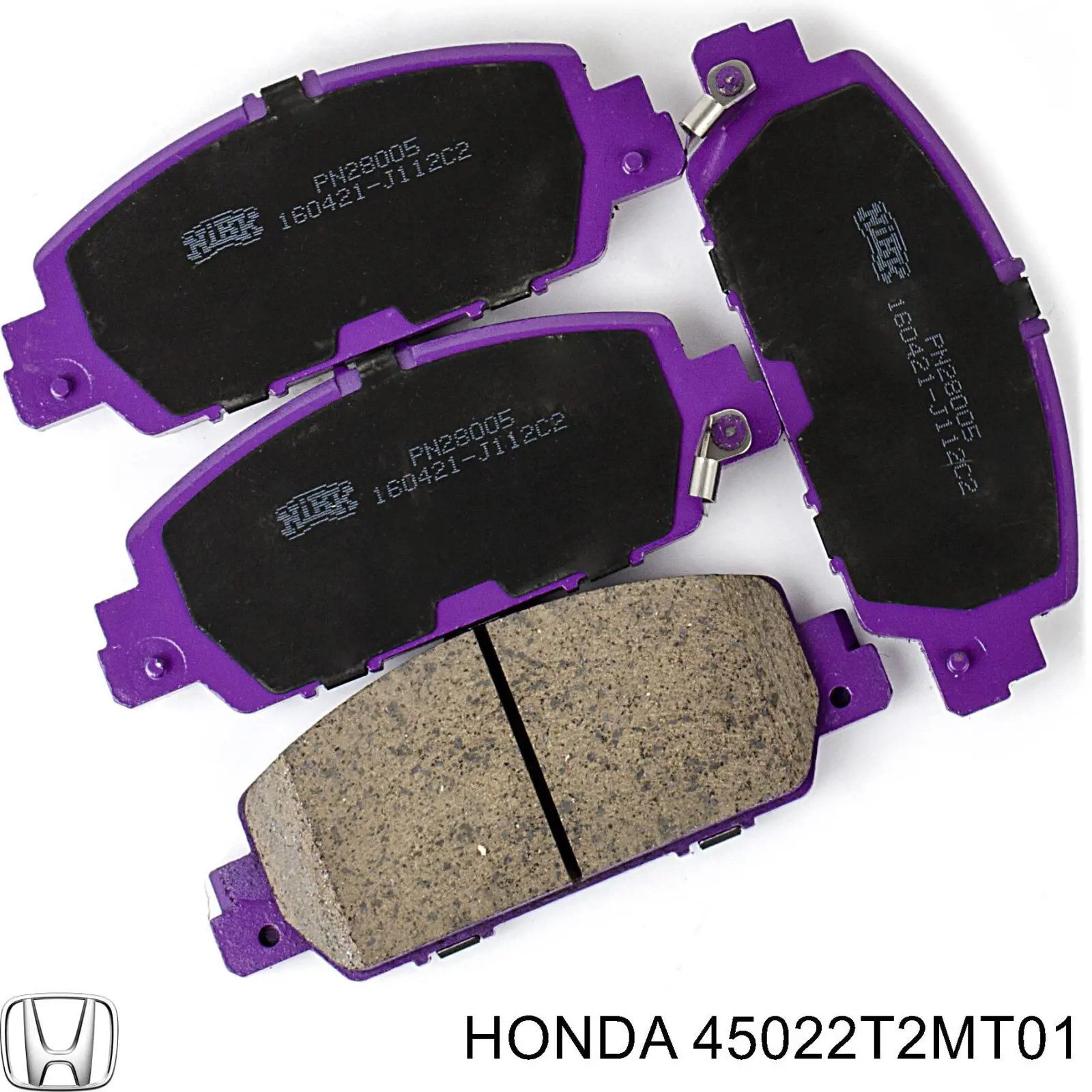 Передние тормозные колодки 45022T2MT01 Honda