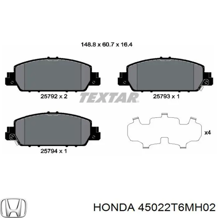 45022T6MH02 Honda 