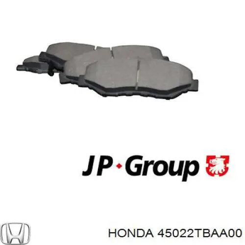 Купить 45022TBAA00 Honda Колодки тормозные