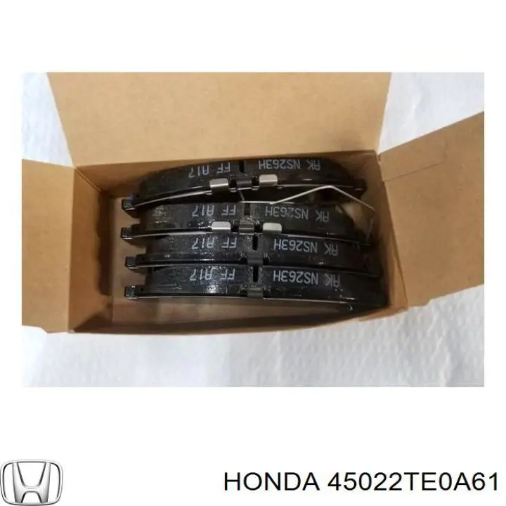 45022TE0A61 Honda колодки тормозные передние дисковые