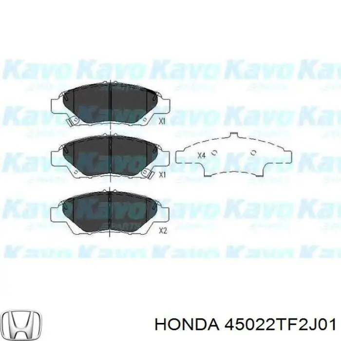 Тормозные колодки Honda 45022TF2J01