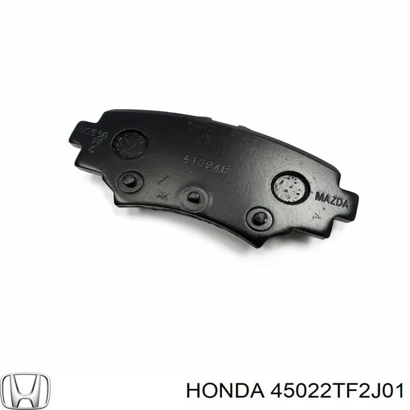 Передние тормозные колодки 45022TF2J01 Honda
