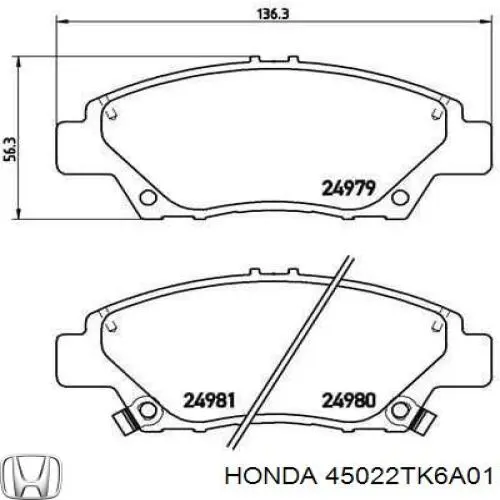 45022TK6A01 Honda