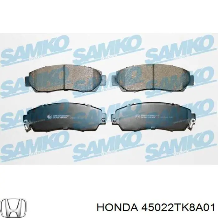 45022TK8A01 Honda Колодки передние