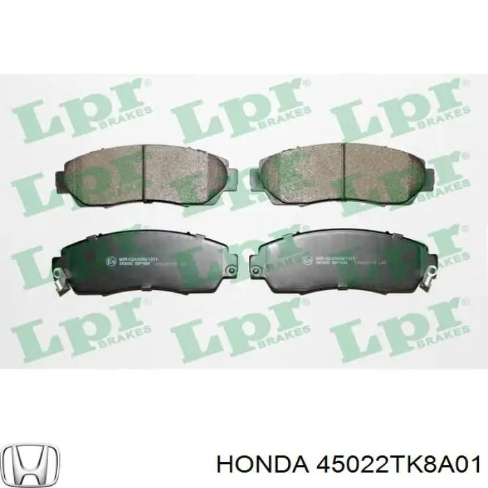 Передние тормозные колодки 45022TK8A01 Honda