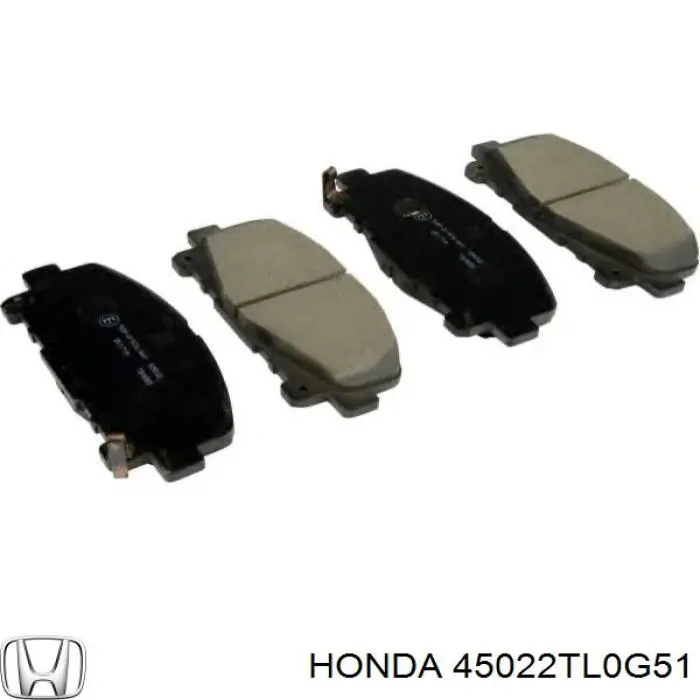 45022TL0G51 Honda колодки тормозные передние дисковые