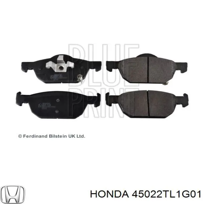 Колодки тормозные передние дисковые Honda 45022TL1G01