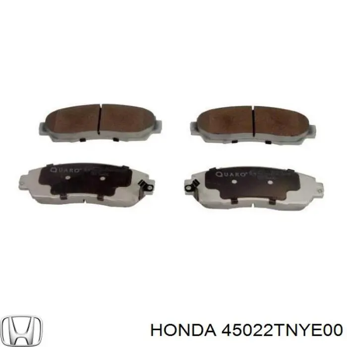 Купить 45022TNYE00 Honda Колодки тормозные