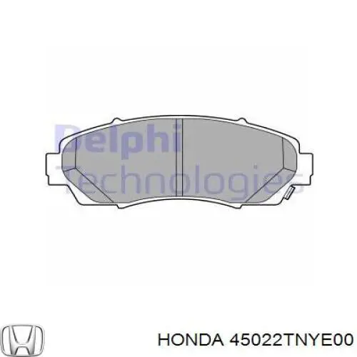 Колодки Honda 45022TNYE00 цена, от 21.57 USD