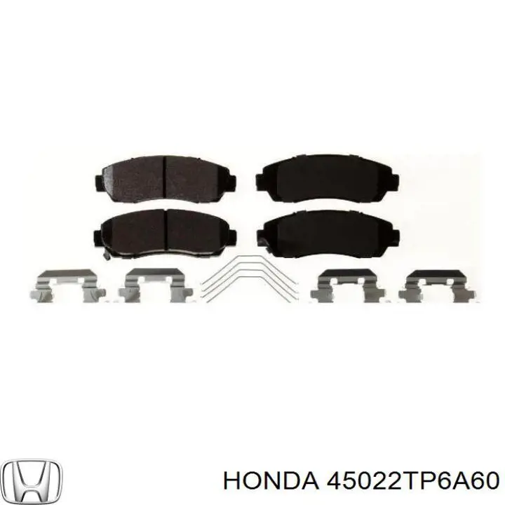 45022TP6A60 Honda колодки тормозные передние дисковые