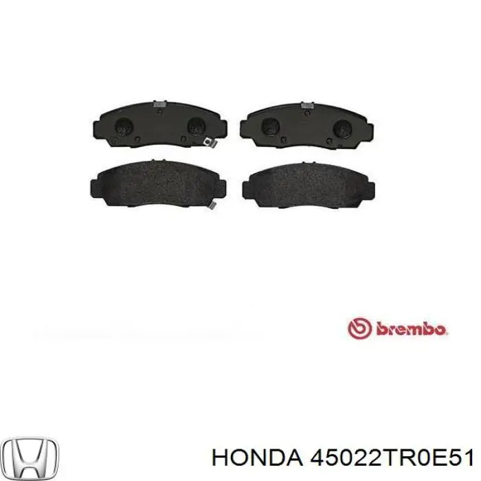 45022TR0E51 Honda Колодки передние