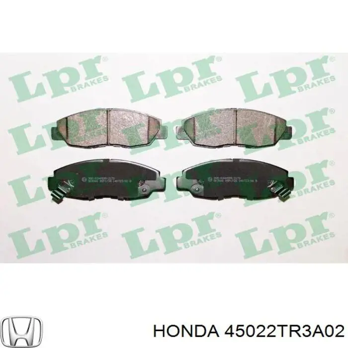45022TR3A02 Honda колодки тормозные передние дисковые