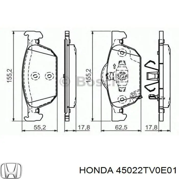 45022TV0E01 Honda